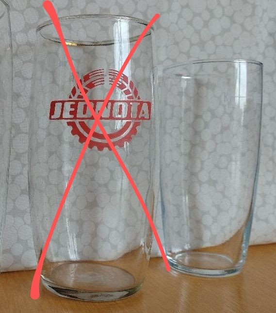 Sklenice; retro; štuc