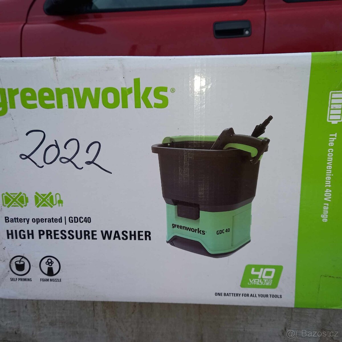 Informace o Greenworks , aku 40 V tlaková myčka 70 bar