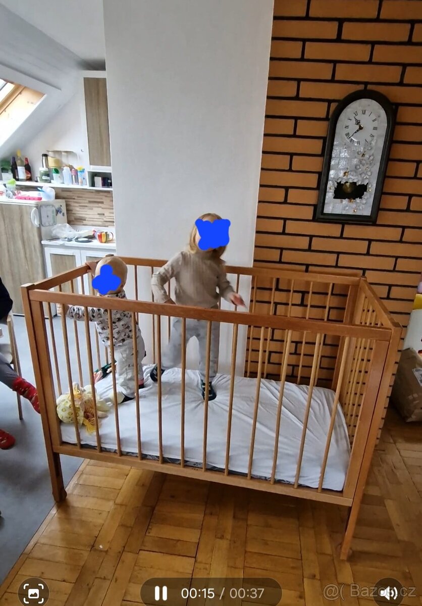 Dětská postýlka n s matrací