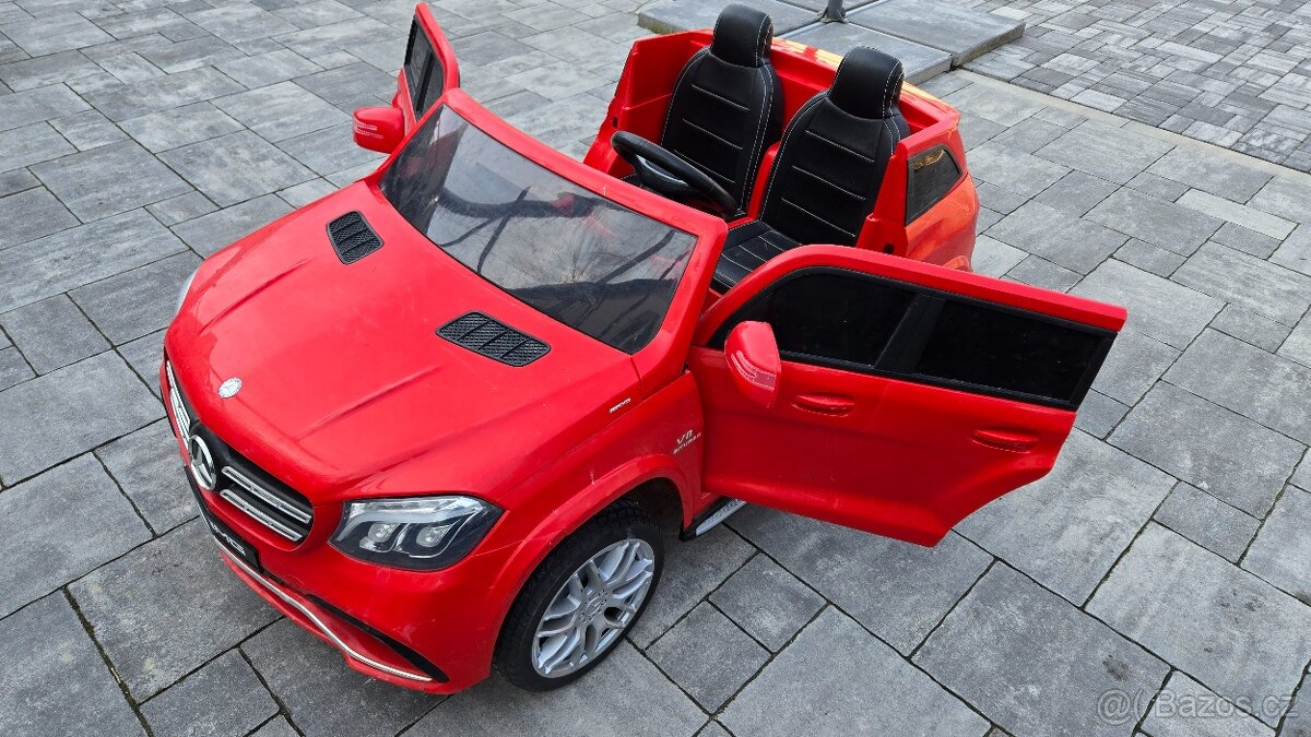 Elektrické autíčko MERCEDES GLS63 - vadné baterie