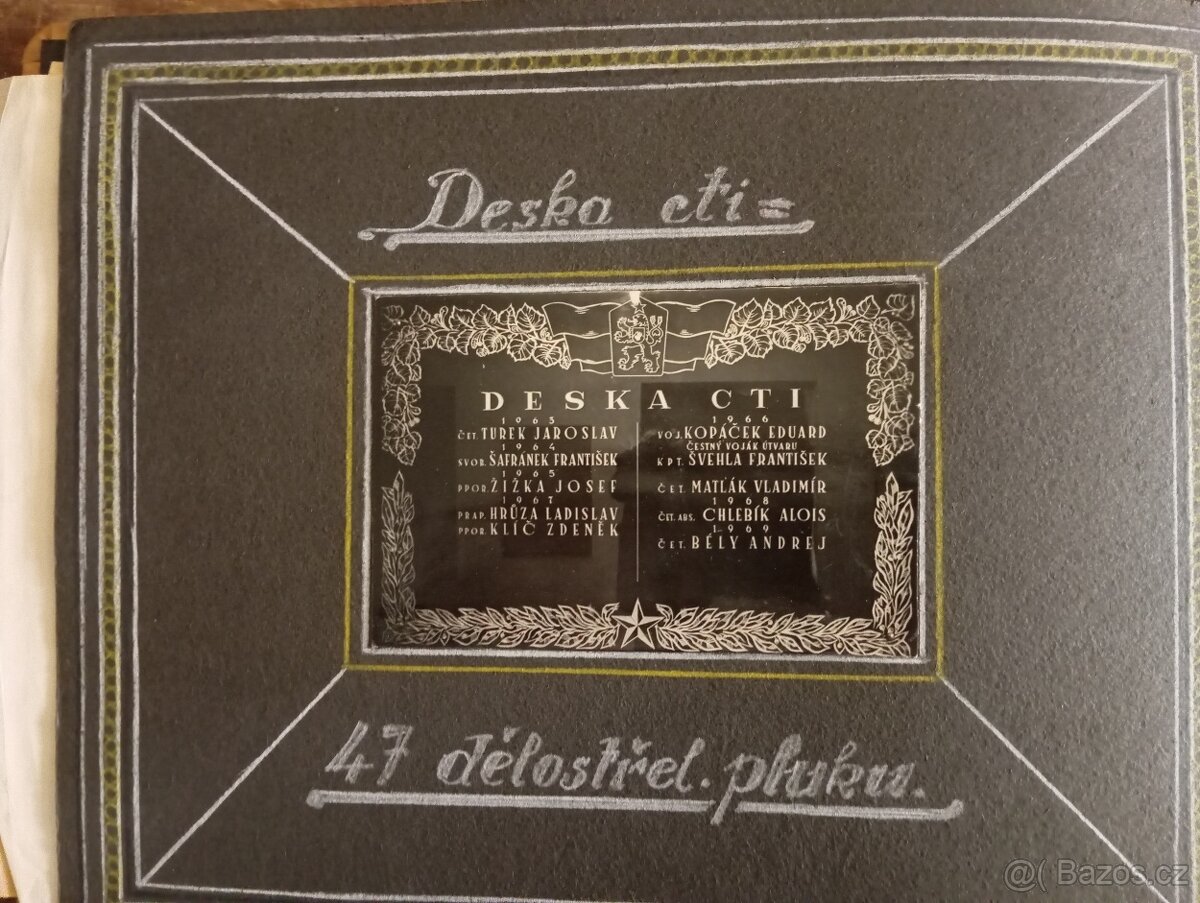 Deska cti 47 dělostřelecké pluku 60 ks fotografií