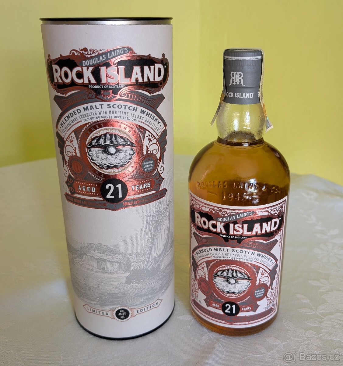 Whisky Rock Island 21y 46,8% 0,7 l (tuba)