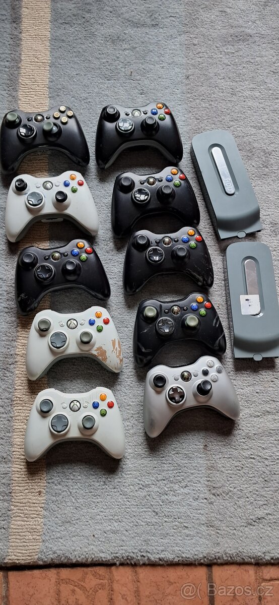 xbox 360 ovladače na díly nebo opravu