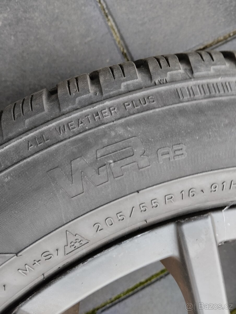 Alu 5x112 r16 se zimními pneu 205\55\16