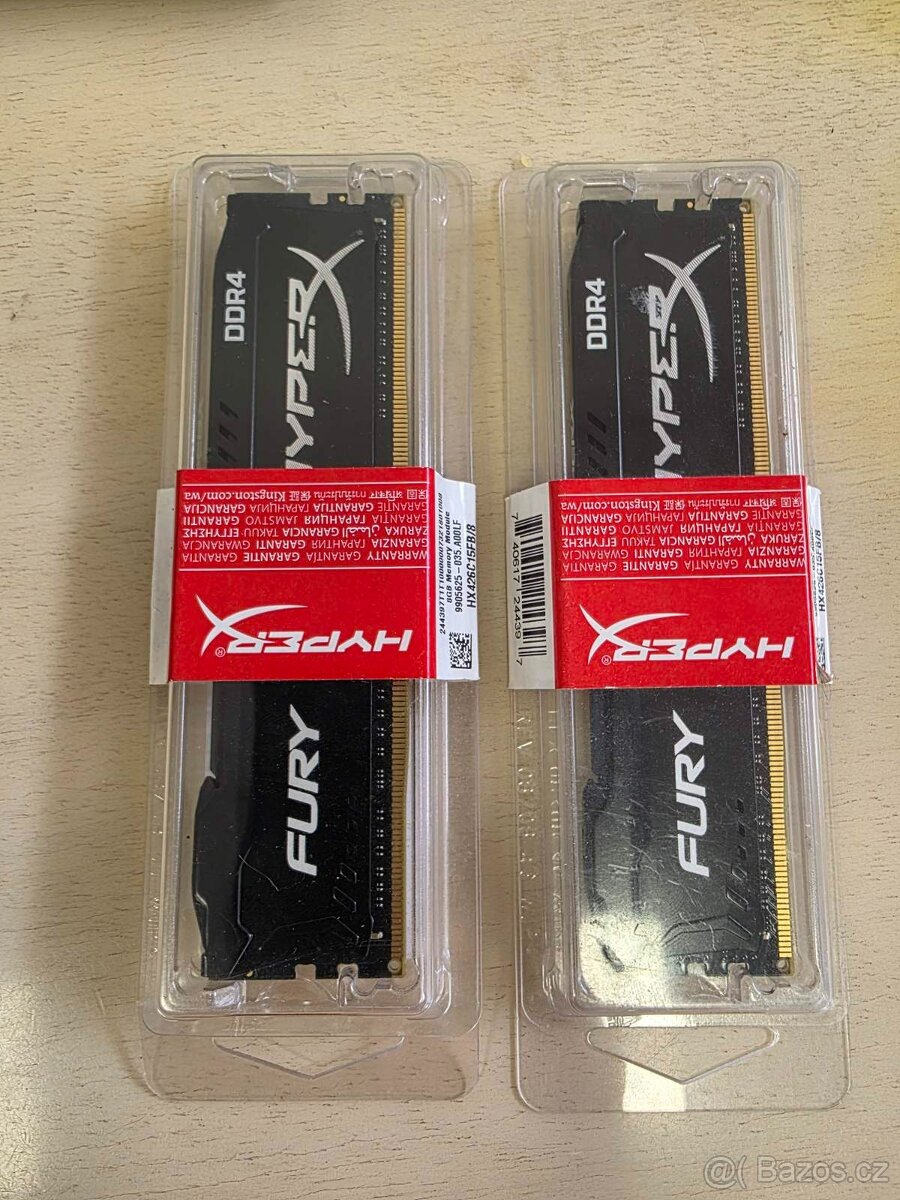 kingston fury hyperx ddr4 16gb (2х8Gb)