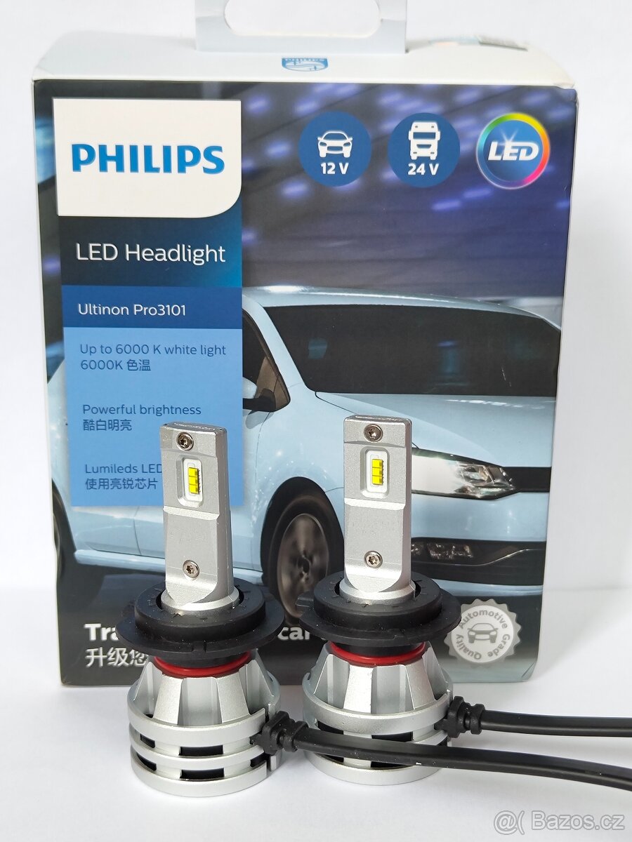 H7 Led 12 / 24v 20w 2 ks Barevná teplota: 6000k Výkon: 20w