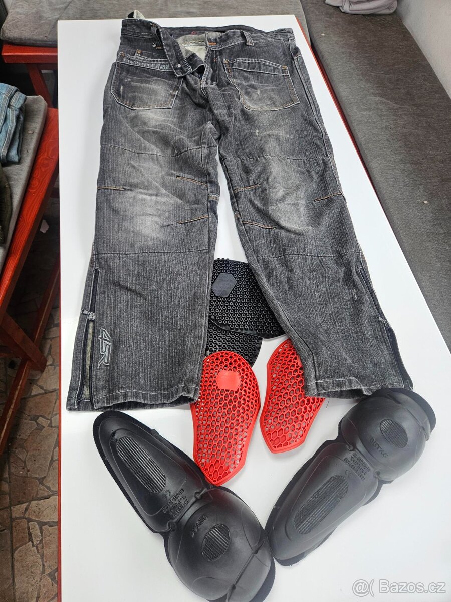Moto džiny - kalhoty kevlar 4SR vel. 54