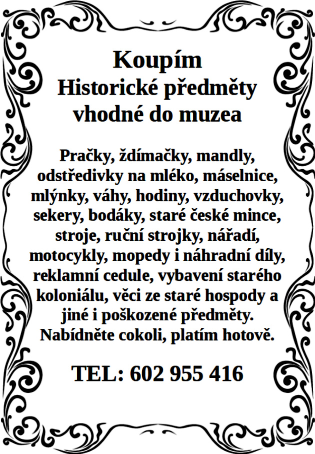 historické předměty