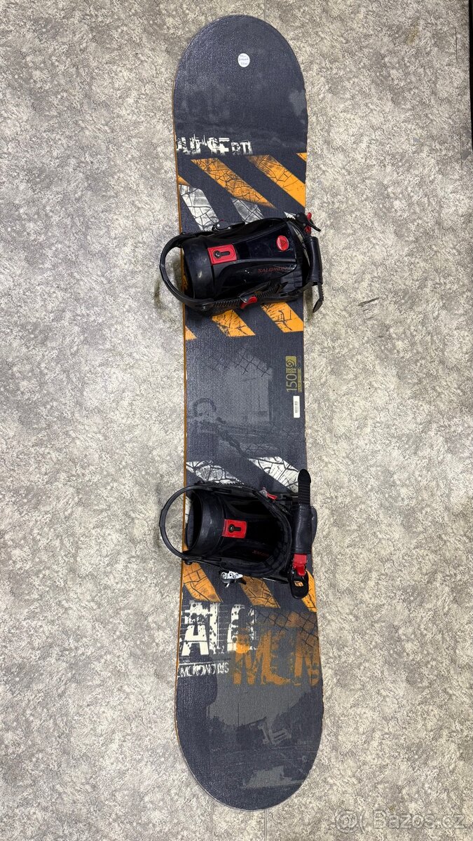 Snowboard Salomon 150cm s vázáním Salomon
