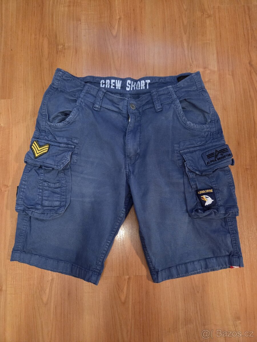 Pánské modré kraťasy Alpha Industries, w34