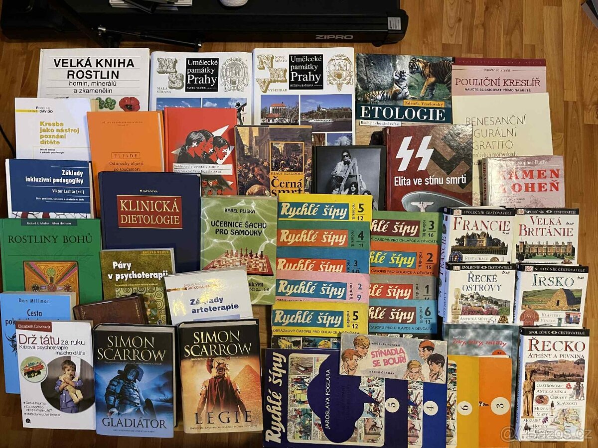 Bedekry,Gladiátor,Rychlé šípy, kniha stínů,Psychologie atd