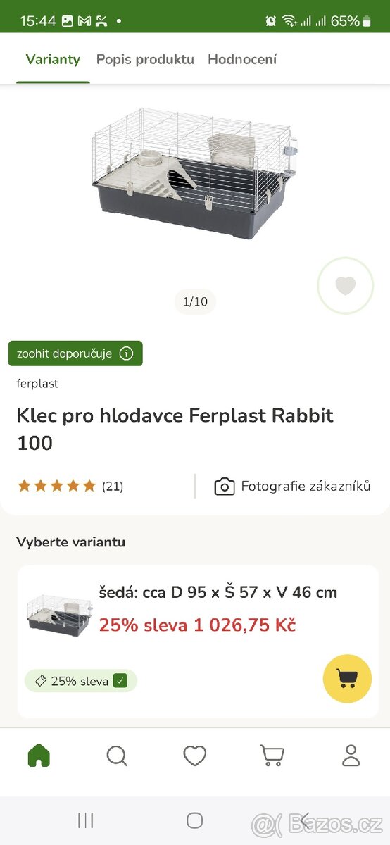 Klec feraplast 100