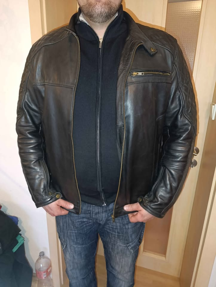 Kožená bunda pánská,vel.L/XL