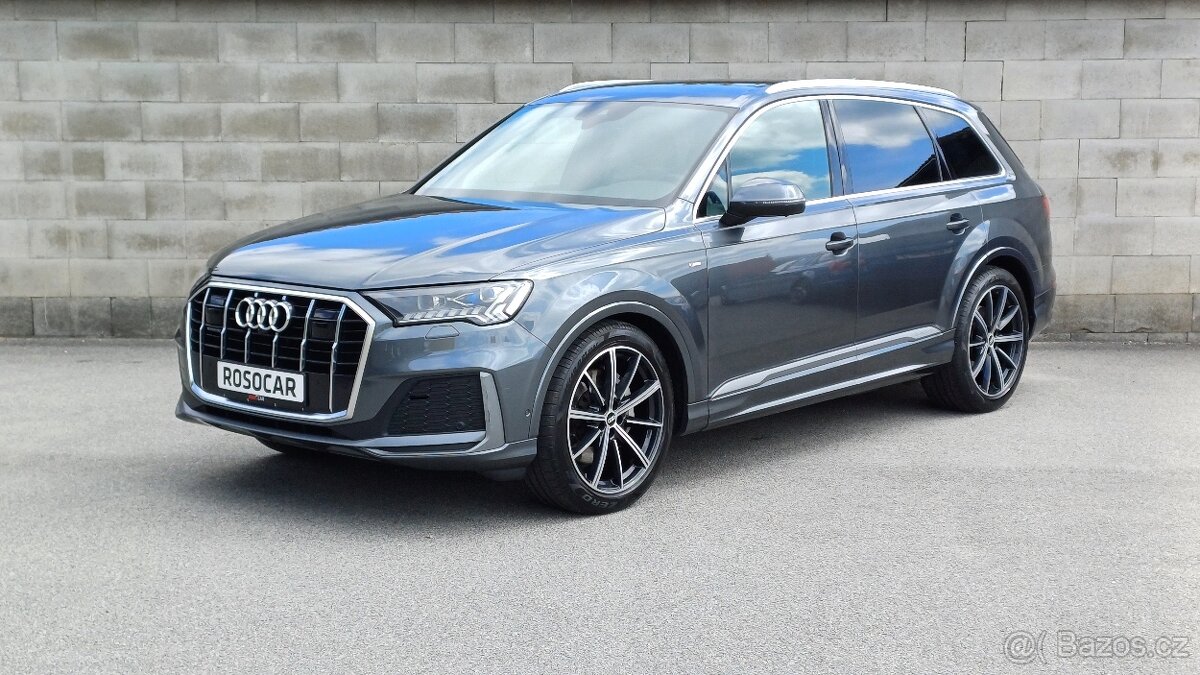 Audi Q7 S-LINE 210kW SoftClose-vzduch-7.míst-Laser-TZ-ČR-DPH