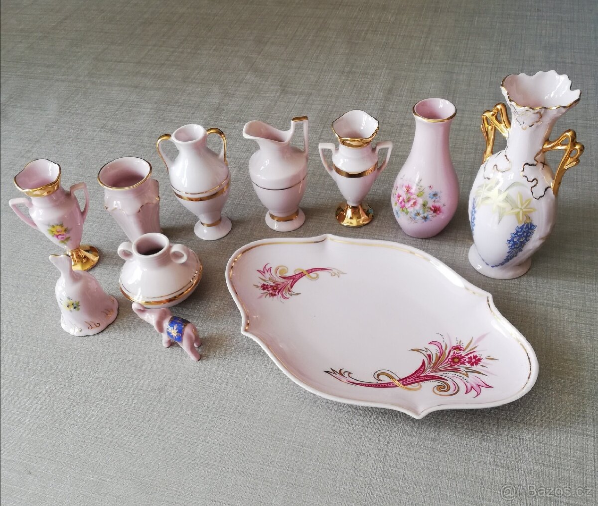Růžový porcelán H&C Czech