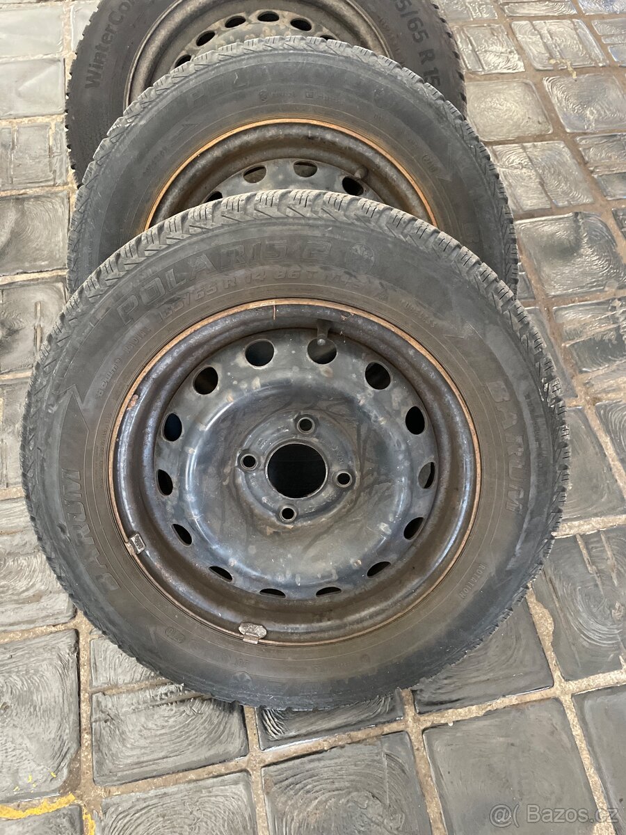 Sada plechových kol 4x108 r14