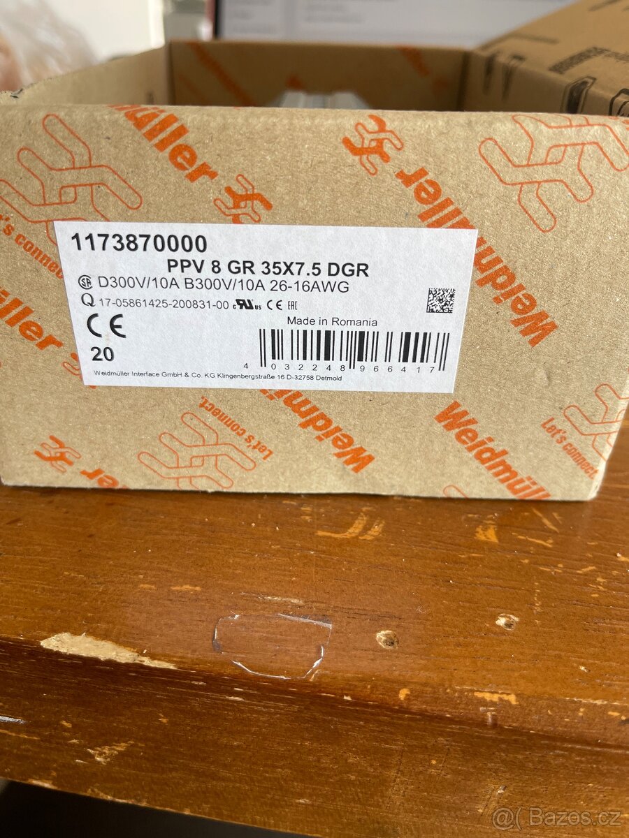 Svorka Weidmuller PPV 8 GR 35X7.5 DGR