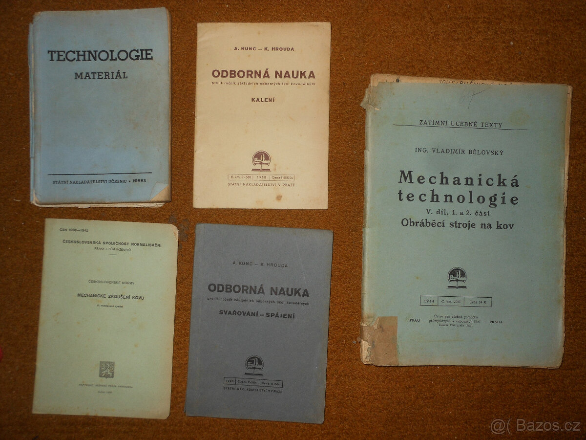 Staré technické učební publikace - kovo