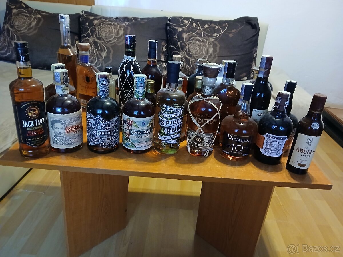 Karibské rumy sbirka