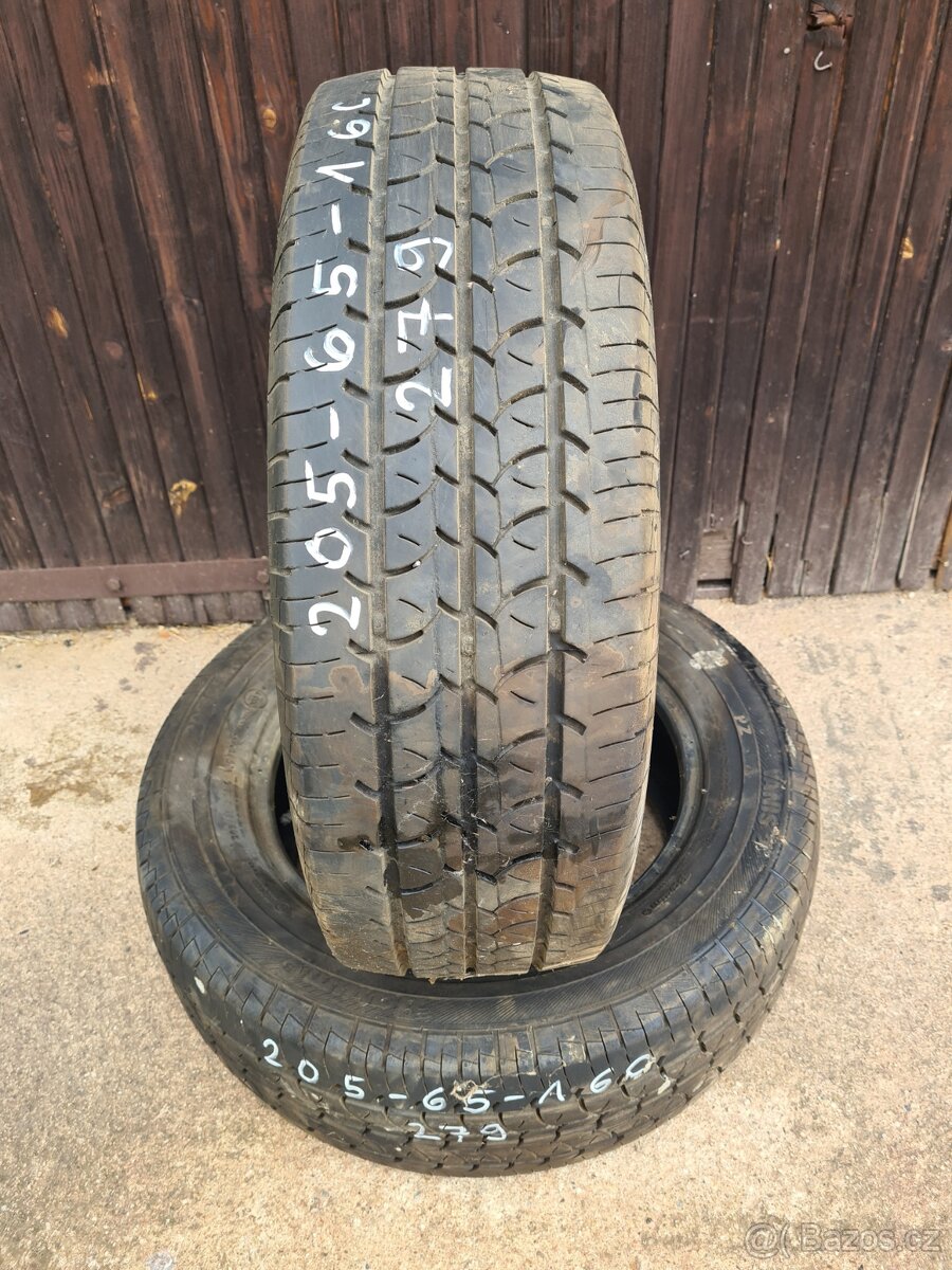 Letní zátěžové pneu 205/65 R16C Barum 2Ks