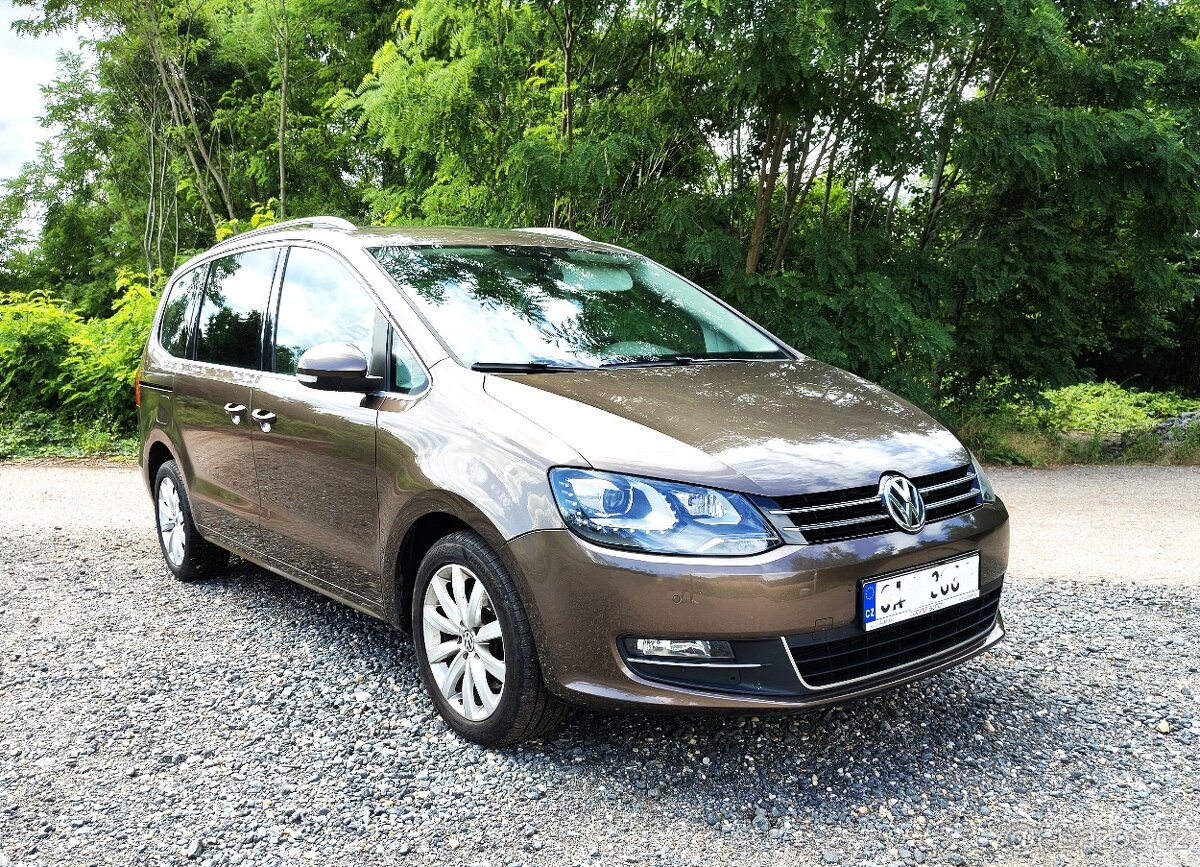 VW Sharan 2.0TDI 4x4, 7MÍST, Původ ČR, Servis