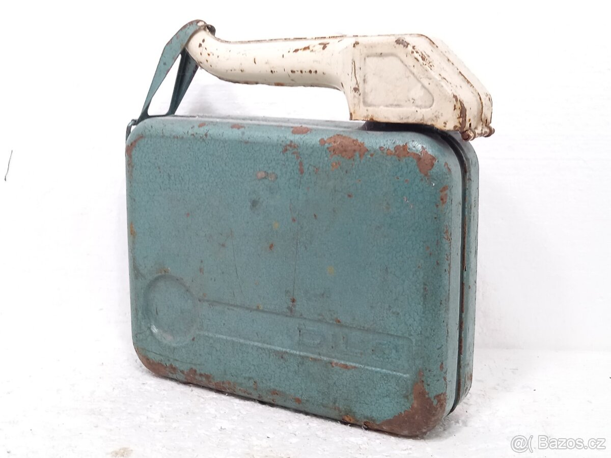 5L Plechový Kanystr DILO s nálevkou Retro