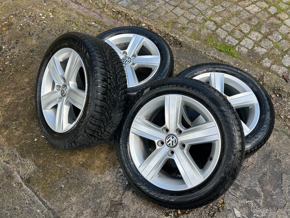 Alu kola VW Dover R16 + zimní pneu 205/55/16