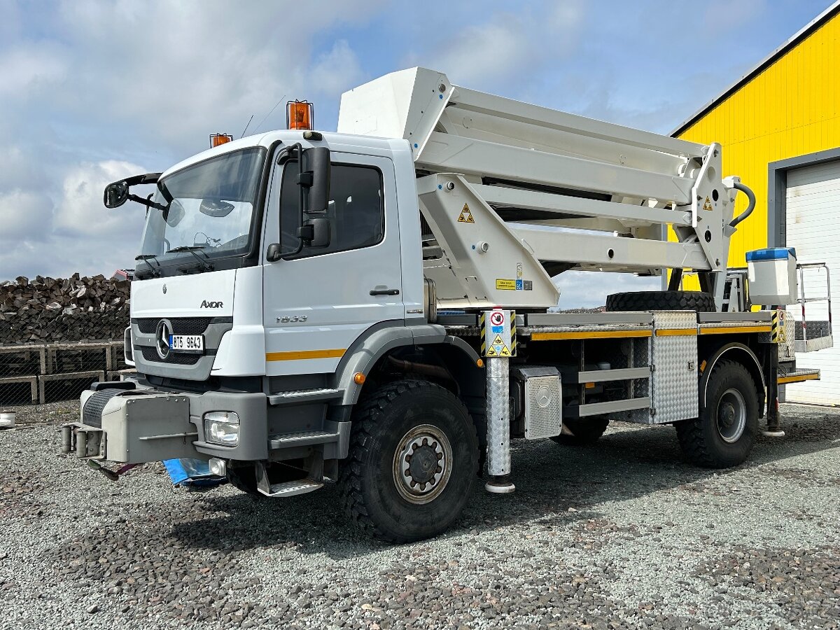 Pracovní plošina Mercedes Axor 4x4,GSR320 PJX,pracovní stroj