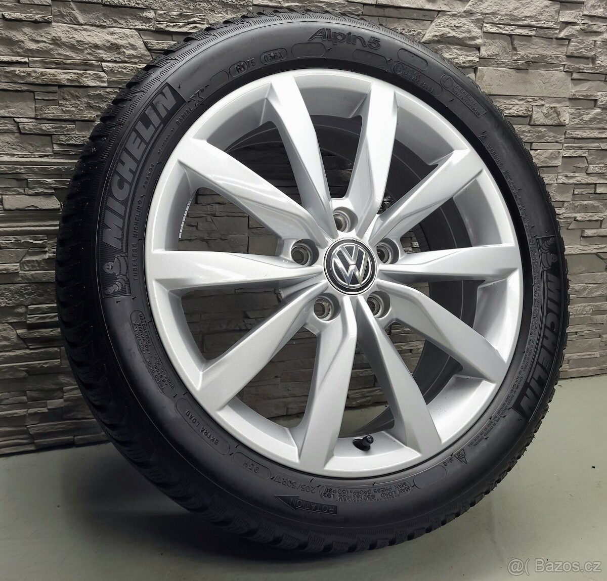 17" Originál VW Dijon 5x112 zimní pneu 6,5-7,5mm
