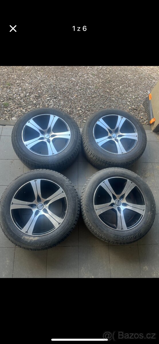 Alu kola 5x139,7 R18 + pneu 235/60