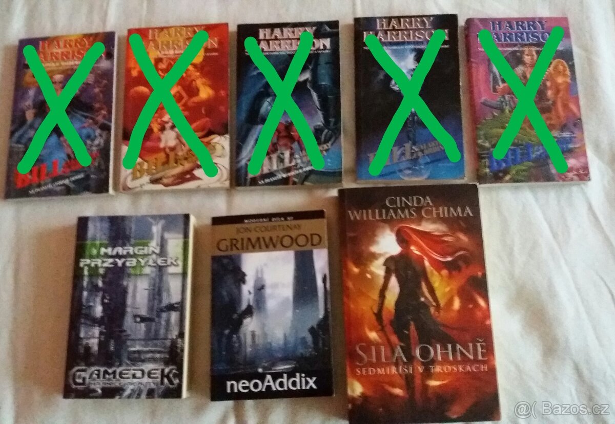 Mix sci-fi knih- H. Harrison, J. C. Grimwood, C. W. China