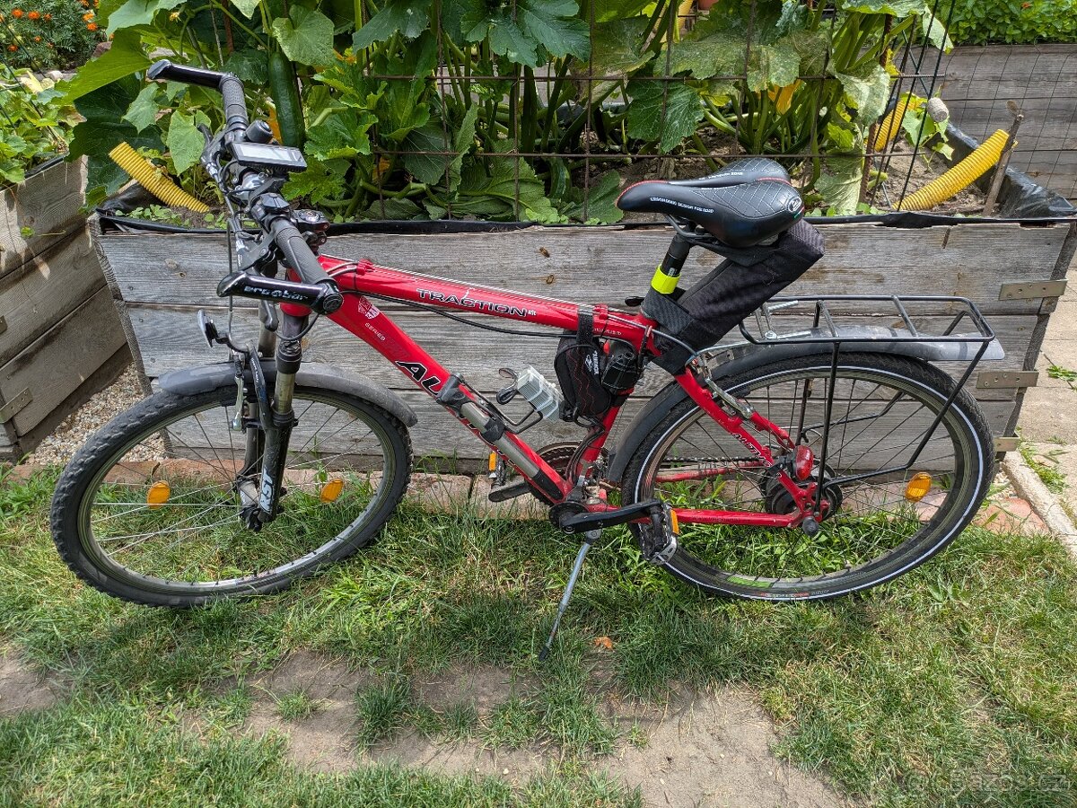 Horské dámské kolo Author přestavěné na elektrokolo