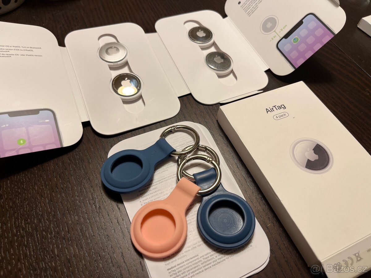 4ks Apple AirTag + příslušenství
