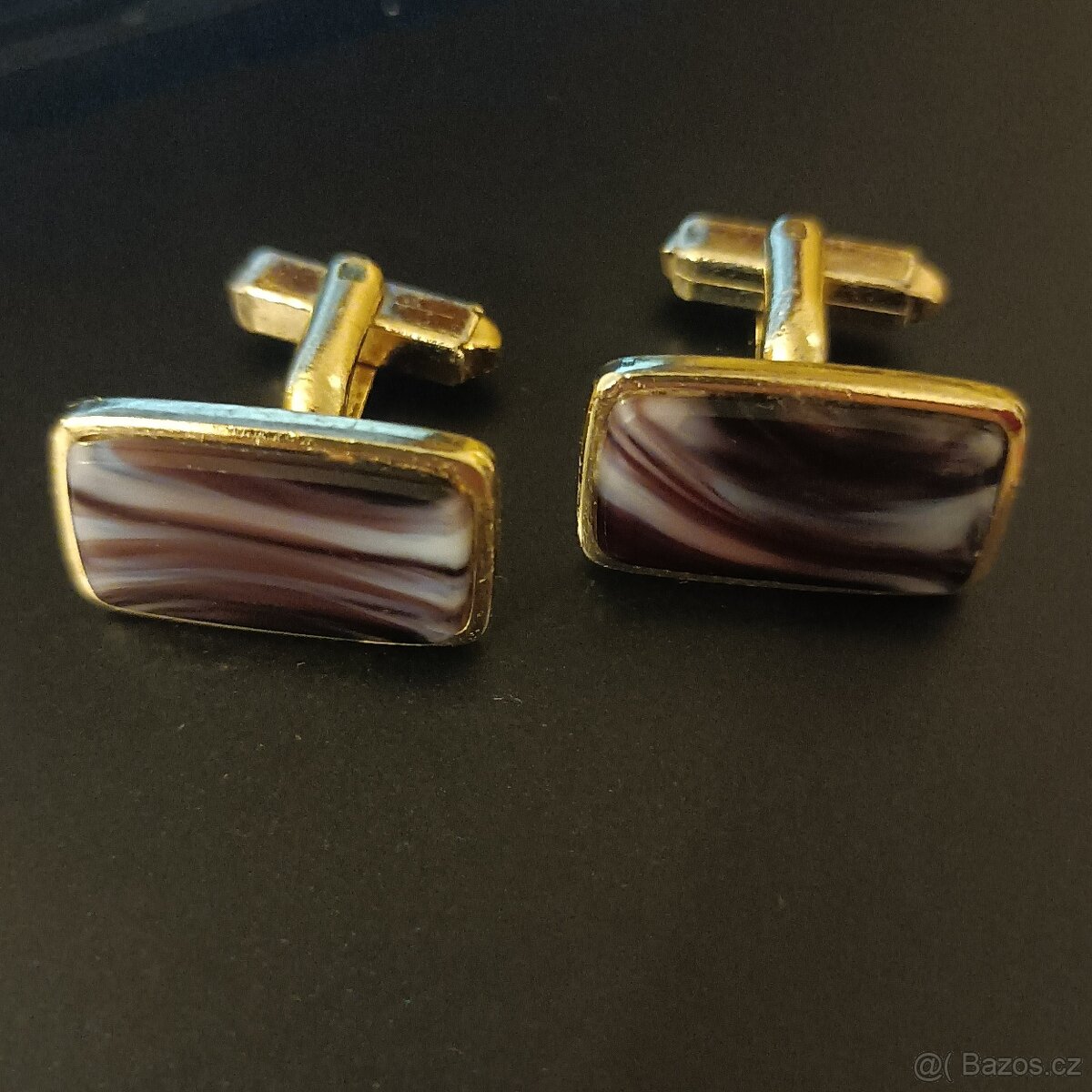 2x retro manžetové knoflíčky