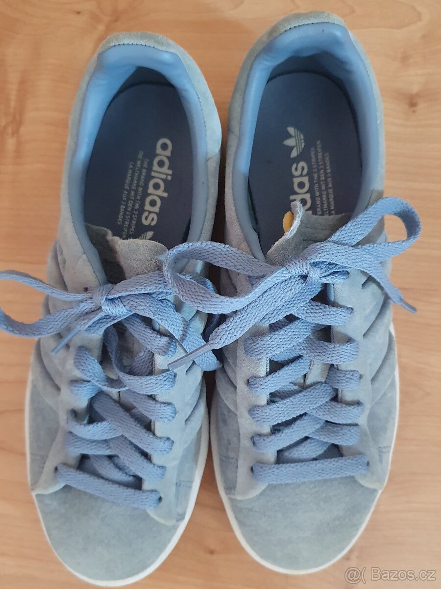 Šedomodré Adidas campus 36,5 tenisky boty