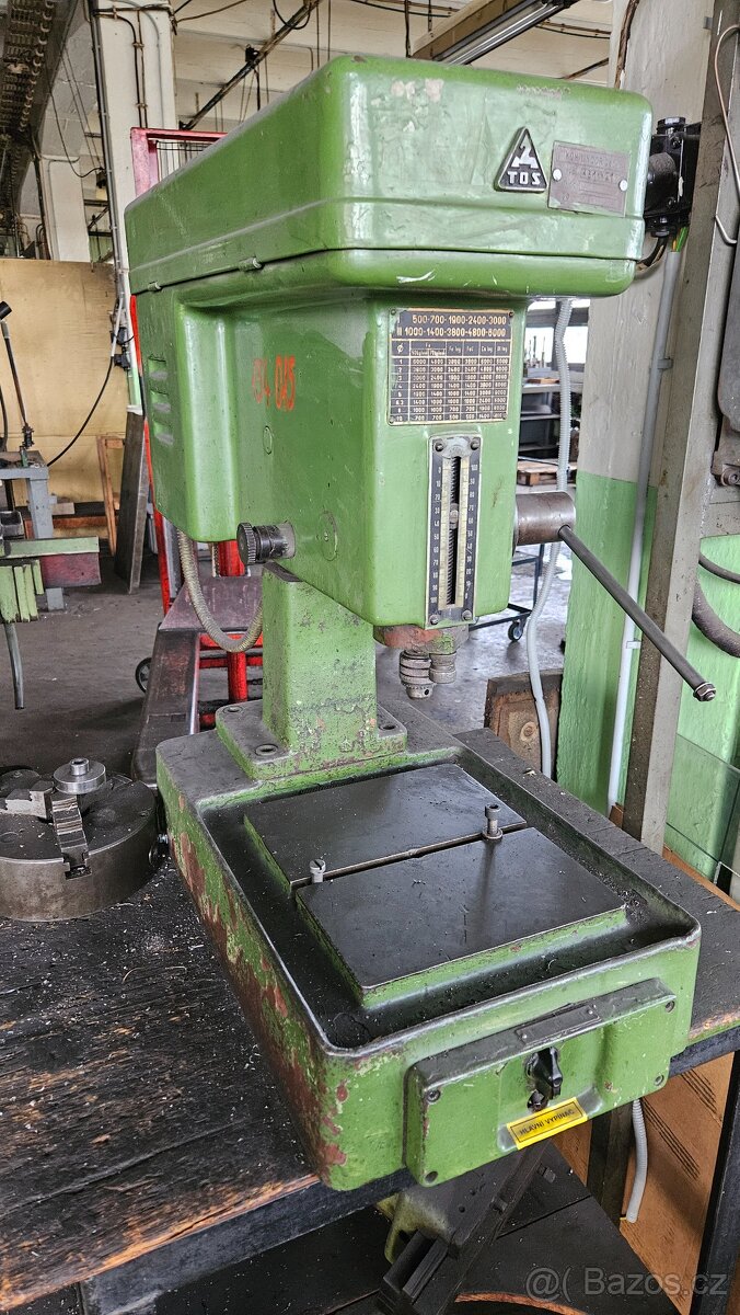 TOS Vrtačka stojanová stolní V 10 - až 6000ot/min