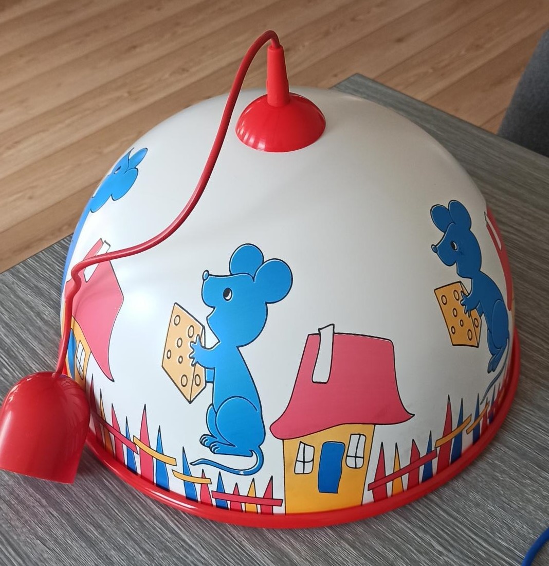 DĚTSKÝ LUSTR - ČERVENÁ MYŠ