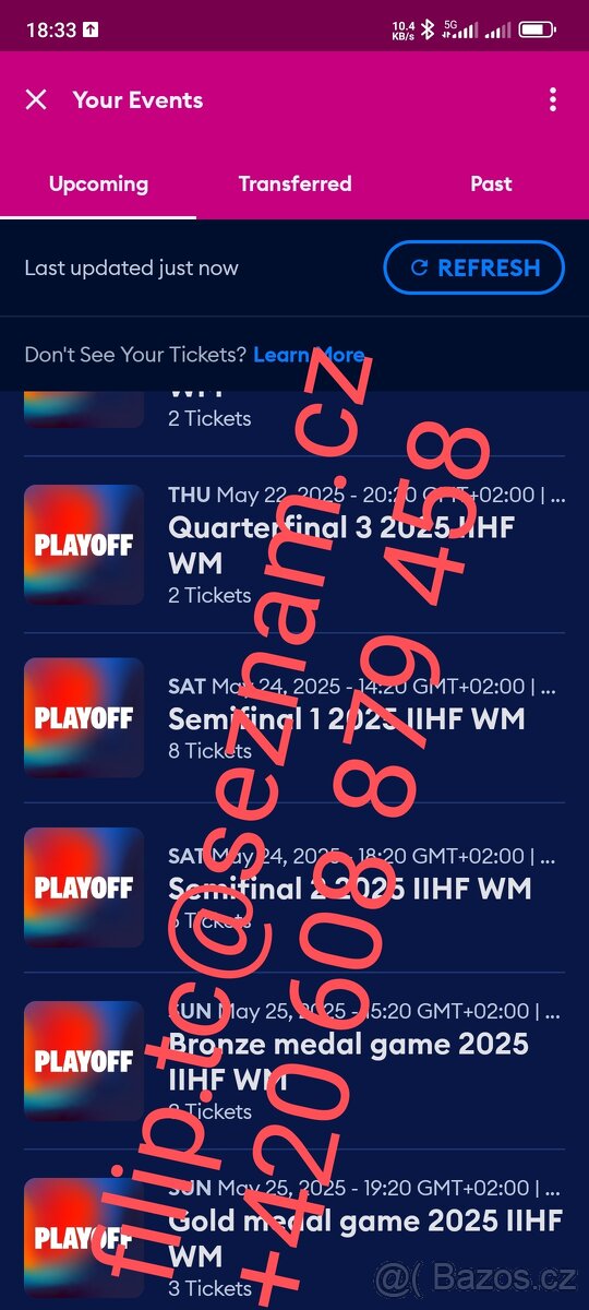 Vstupenky na mužské MS v hokeji IIHF 2025 Stockholm