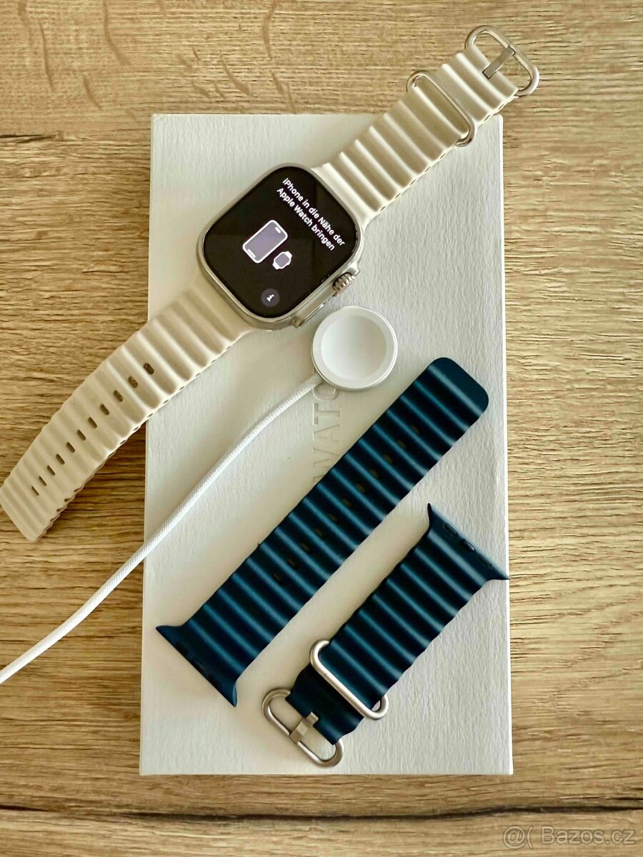 Apple Watch Ultra 2 – Perfektní stav, dva řemínky