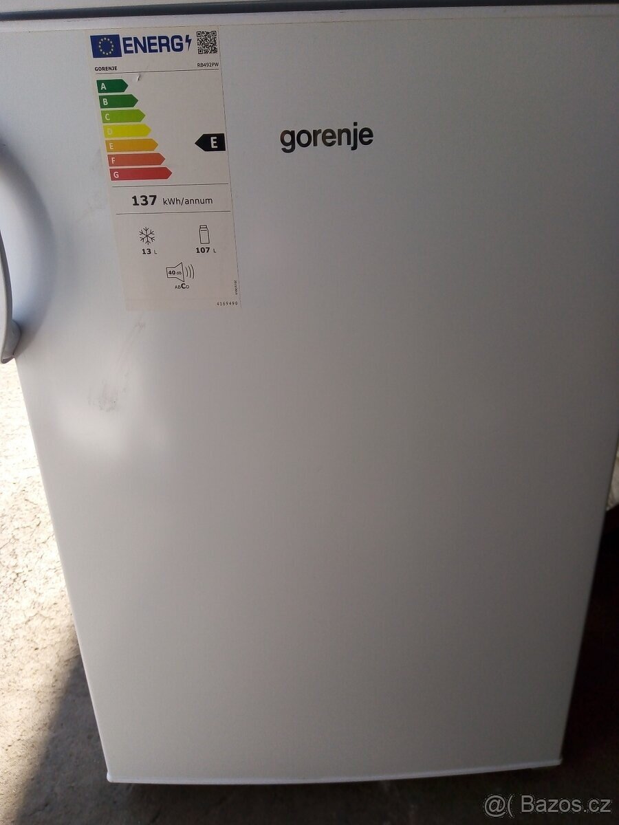 Lednička s mrazakem Gorenije NOVÁ ( vyška 85 cm )