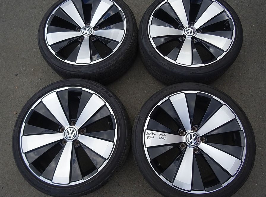 Alu disky origo Volkswagen, 18", 5x112, ET 48, letní sada