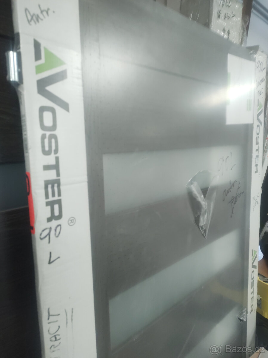 Interierové dveře,prosklené antracit-80L+P, 90L-, 60Lnové