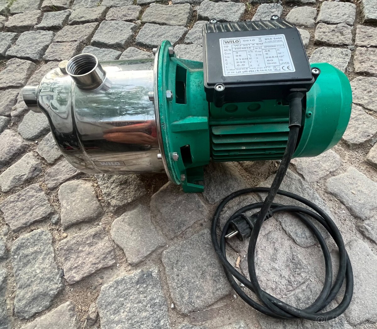 Prodám samonasávací čerpadlo wilo WJ 301 X EM