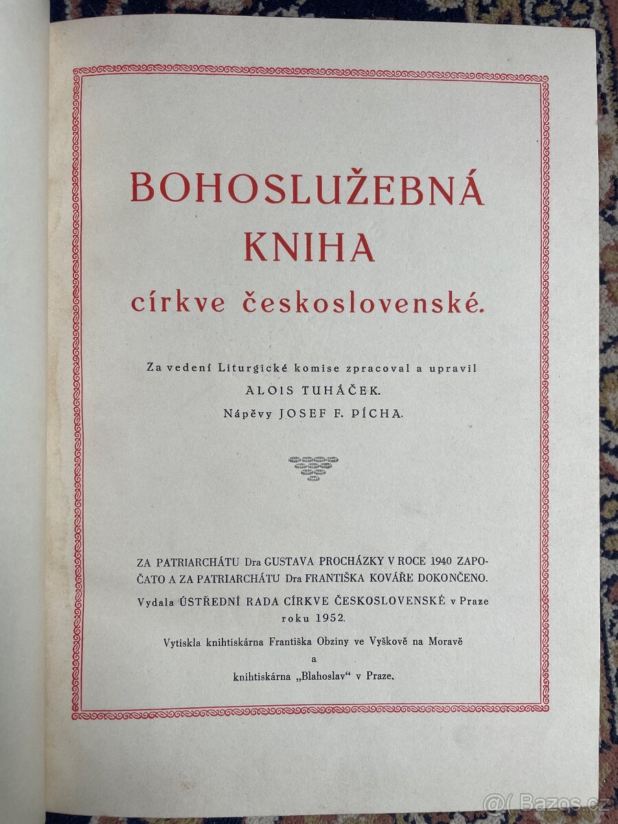 Bohoslužebná kniha církve československé