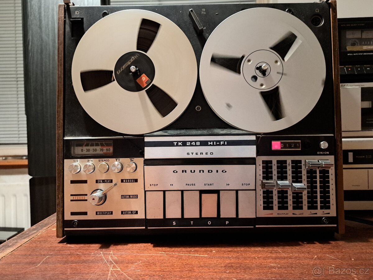 Kotoučový magnetofon TK248 HiFi Grundig - funkční