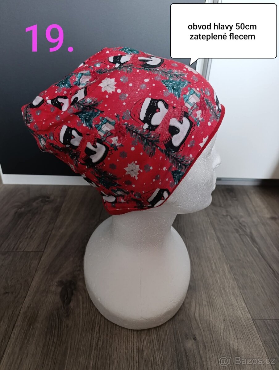 Výprodej čepic Homeless, nákrčníky