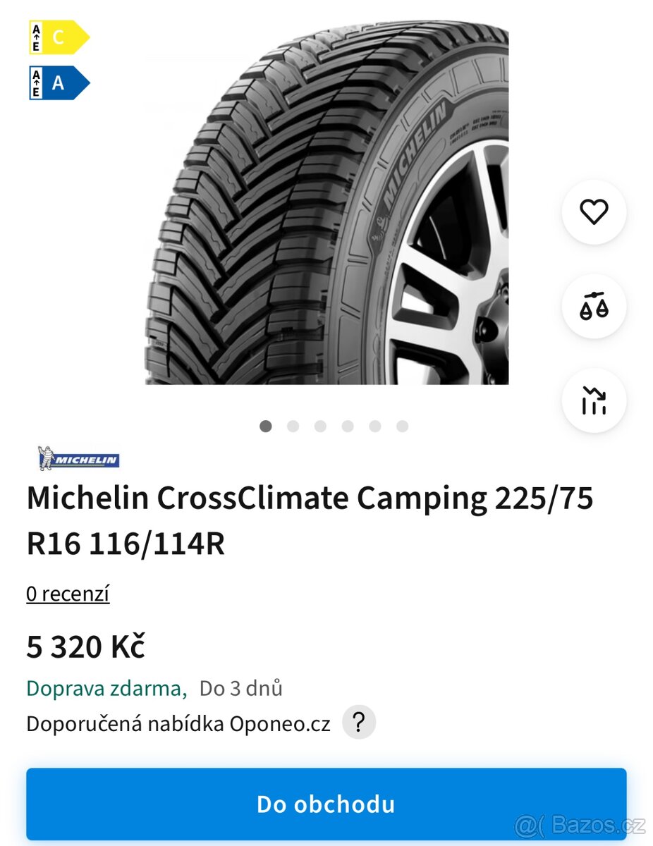 Michelin CrossClimate Camping 225/75 R16 116/114R