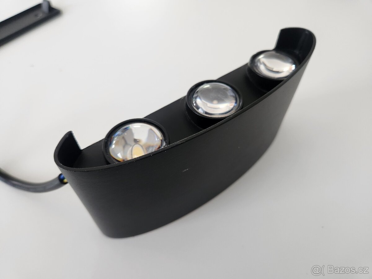LED nástěnné svítidlo 6xLED/6W/230V IP54 3000K čern