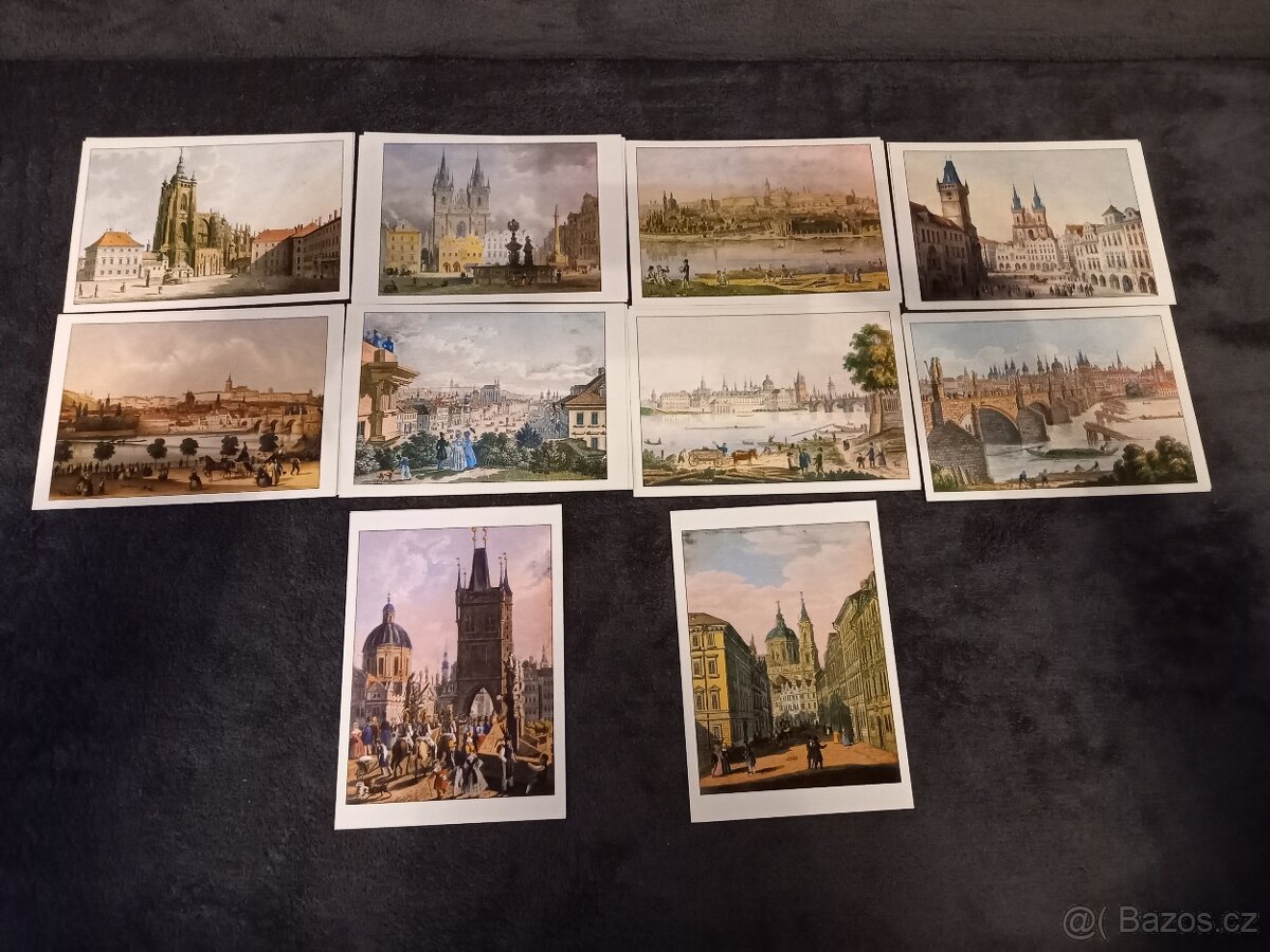 Pohlednice  - Praha (cena set).