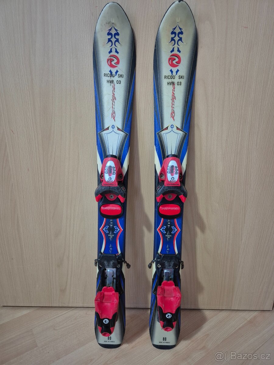 Dětske lyže Rosignol 80 cm + lyžáky